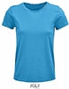 Camiseta Organica Mujer Crusader Sols - Color Aqua